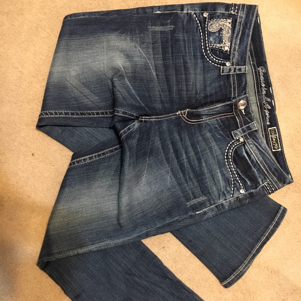 NWOT bootcut jeans - size 11 - bedazzled pockets